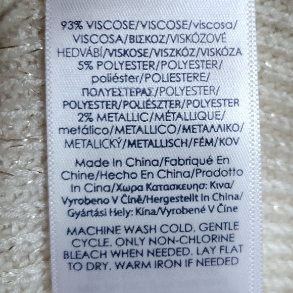 Chaps women's off white sweater - Picture 4 of 4